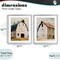 Stupell Industries Rustic Big Barns 2pc Framed Print Under Glass Set, design by Susan Jill